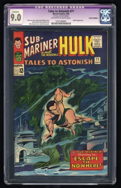 Tales To Astonish #71 CGC VF/NM 9.0 (Restored) Marvel 1965