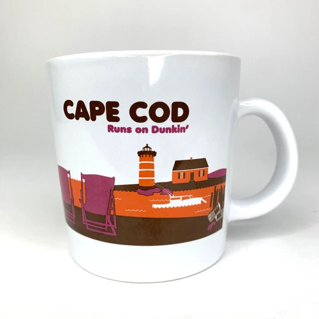 Dunkin Donuts 2013 Coffee Mug Cape Cod Runs On Dunkin Collectors Ceramic Cup EUC