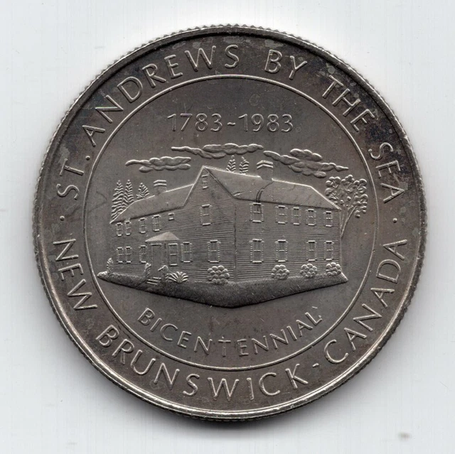 1983 St Andrews NB Trade Dollar Token New Brunswick $2 Bicentennial
