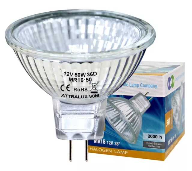 Ampoule halogène à faisceau large MR16, 20 W, 12 V, Light Bulbs