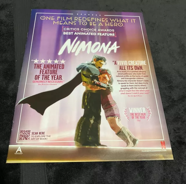 NIMONA 2024 OSCAR ad for Best Animated Feature & KILLERS OF THE FLOWER
