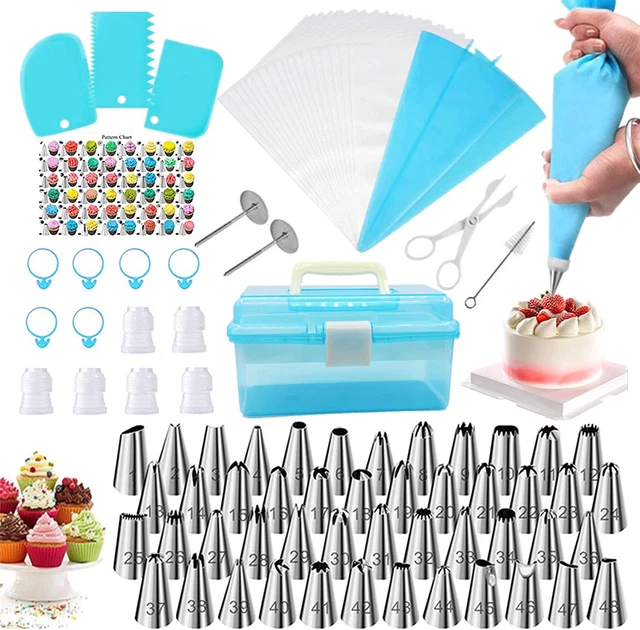 Set Pasticceria Professionale 120pz Accessori per Torte e Dolci con Sac a Poche