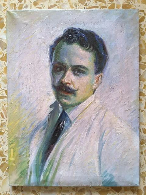 Copia dell'AUTORITRATTO di ARTURO NOCI - olio su tela - Bellissimo