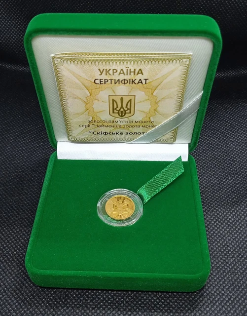 Ukraine gold coin Goddess Api 2 UAH, 2008 year, 1/25 Oz, (Au 999,9)