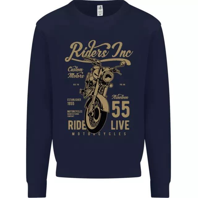 Felpa Maglione Maglione Bicicletta Cafe Racer Biker Bike Riders Inc 2