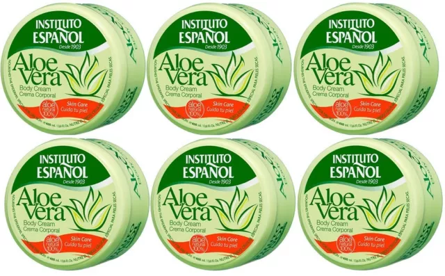 INSTITUTO ESPANOL Aloe Vera Crème pour le corps 6x 400ml