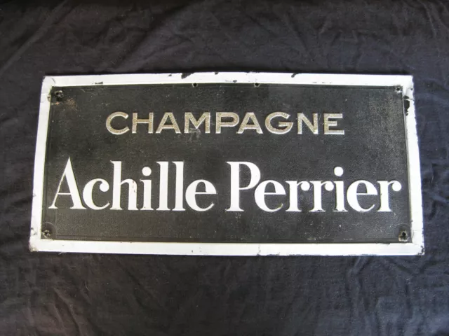 BEAU Carton publicitaire Champagne Achille Perrier