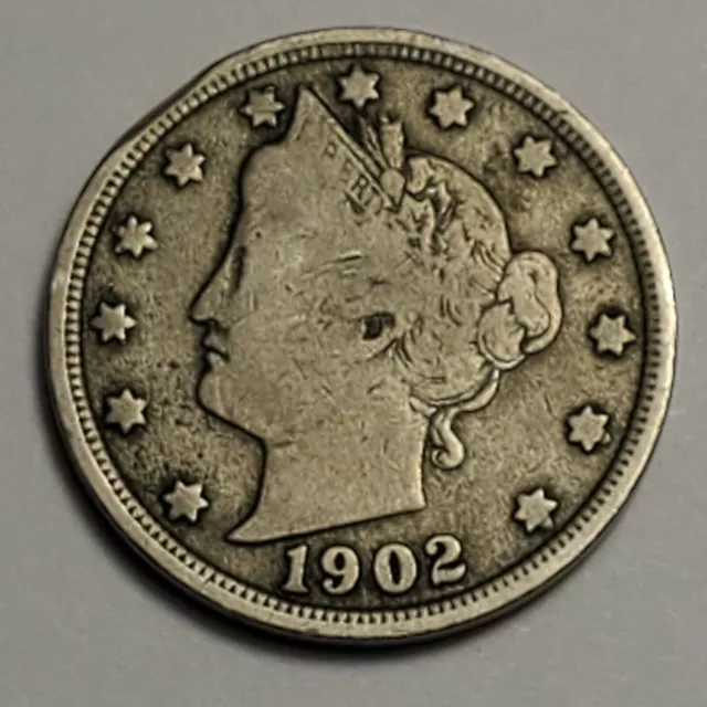 Nicer  low mintage 1902 Liberty Head Nickel