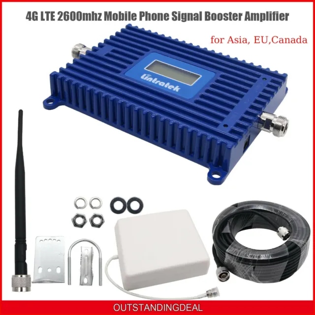 4G LTE 2600mhz Band 7 Mobile Phone Signal Booster Amplifier for Asia, EU,Canada