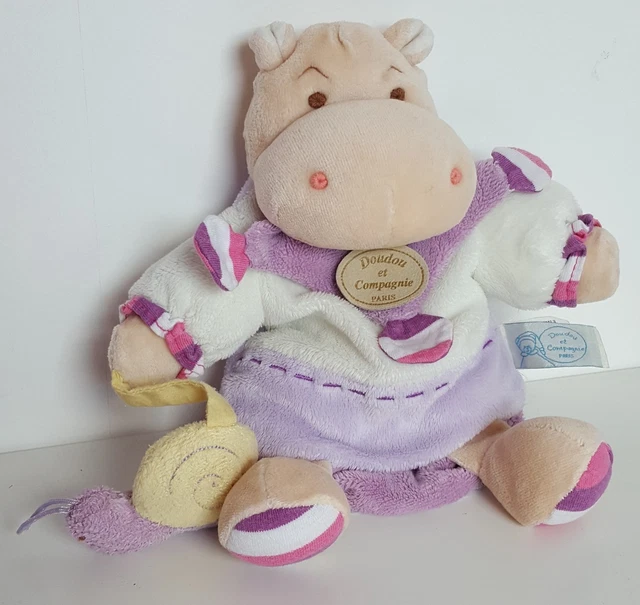 Doudou marionnette Leo Hippopotame DOUDOU ET COMPAGNIE