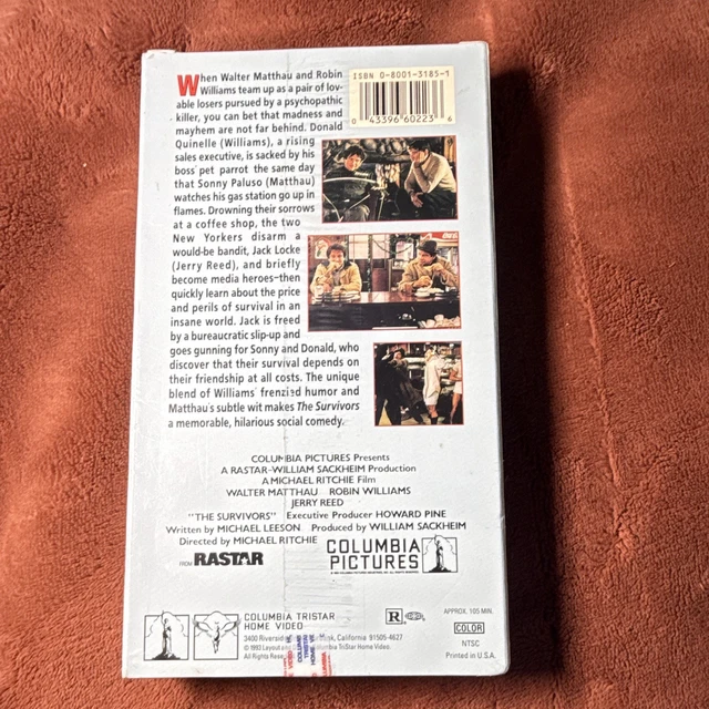 COLUMBIA PICTURES THE Survivors VHS NTSC R 1983 Matthau Williams ...