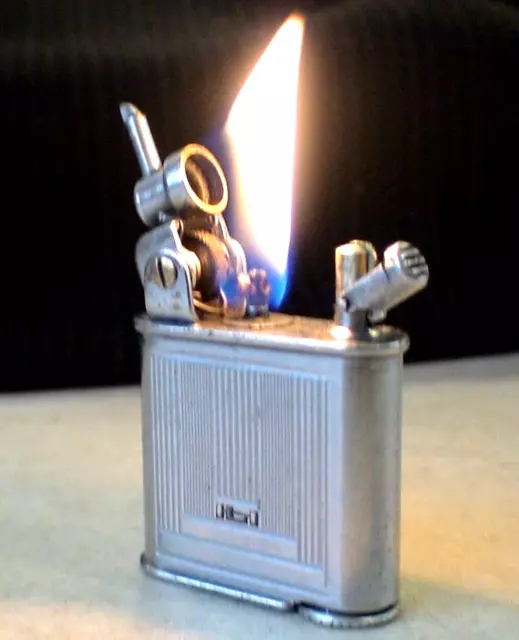 Briquet ancien ** LANCEL Automatique ** Vintage fuel Lighter Feuerzeug Accendino