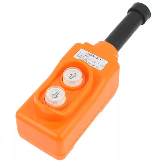 Waterproof Up-down Pushbutton Crane Hoist Switch 2.2KW 15A