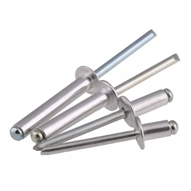 M2.4 M3.2 M4 M5 Aluminium Dome Head Standard Open Type Blind Pop Rivets 3