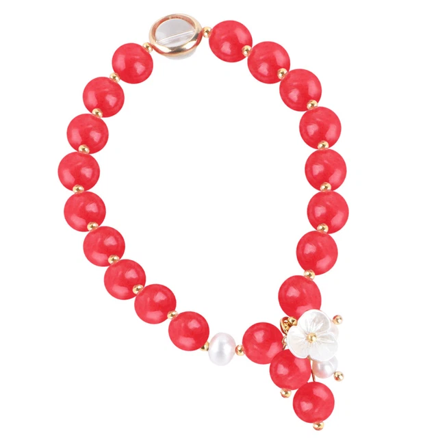 Golden Beads Bracelet Pearl Beaded Bracelet Yoga Bracelets