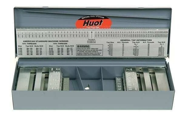 HUOT Drill Bit Case, Stub Length, 115pc 11550