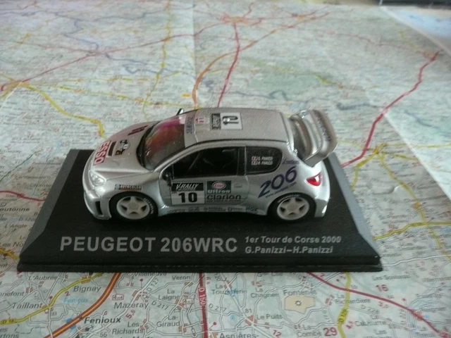 Miniature Peugeot 206 WRC 1/43 Tour De Corse 2000 Altaya + Fascicule N°1 - Neuf