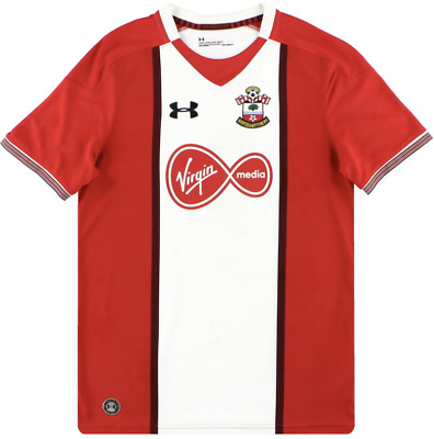 SOUTHAMPTON F.C Boys Red Under Armour Home Football Shirt Jersey 9-10 Years BNWT