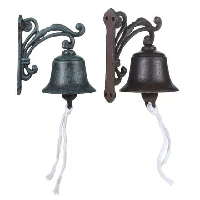 Iron Door Ring Bell Country Rustic Bar Store Decorative Bell Knockers Household