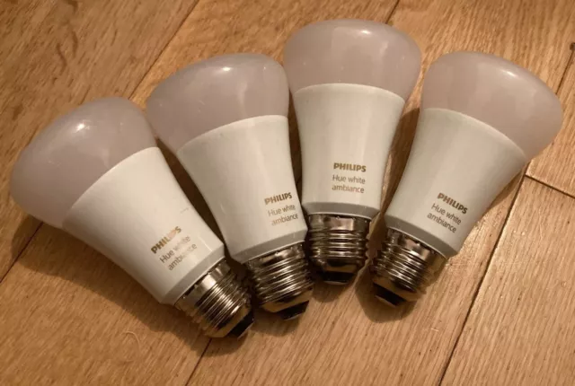 4x philips hue E27 ambiance screw bulbs