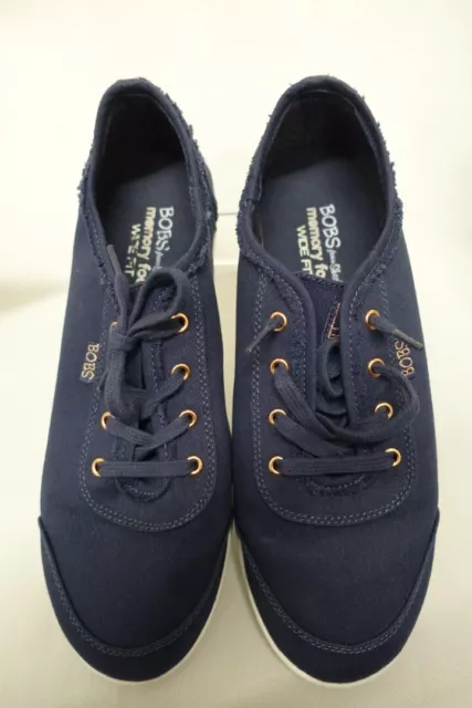 SKECHERS BOBS B Cute Navy With White Sole Size Uk 7 Wide Fit - Cg W76 £ ...