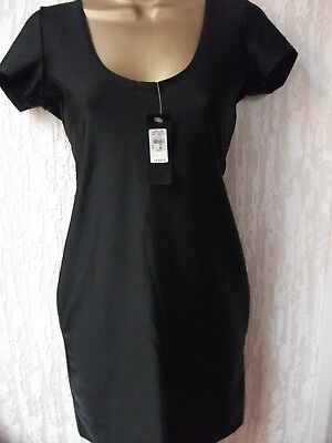 BNWT River Island Black Bodycon Mini Dress Figure Hugging Size:-10UK, RRP £25.00