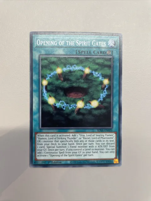 SDSA-EN020 Opening of the Spirit Gates Common 1st Edition Mint YuGiOh Card