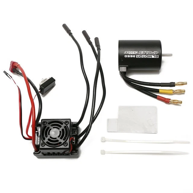 EJ.life 3650 4300KV Moteur ESC S3650 4300KV Brushless Motor 60A Brushless ESC Combo Set pour 1