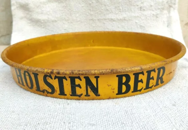 1950s Vintage Holsten Beer Advertising Tin Tray Old Germany Collectible T1017 2