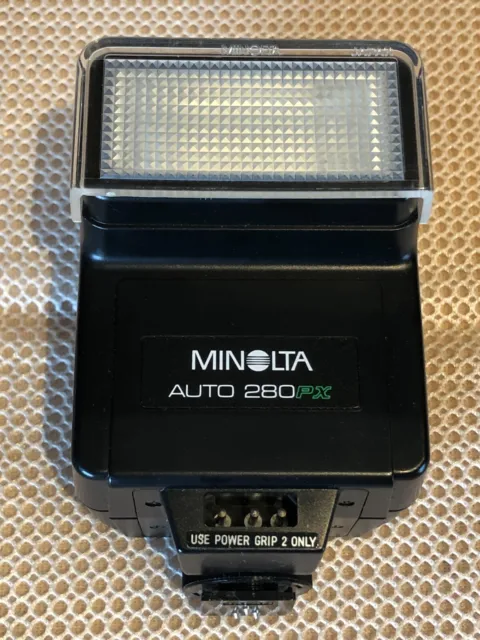 Minolta Auto Electroflash 280PX with case & instructions