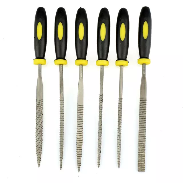 Wood Rasp Set 6pcs Carpenter 3*140mm File Carving Tools Double Riffler Tool-w G1