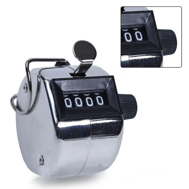 YOSOO compteur portable Compteur manuel BERM Bouton en plastique à 4