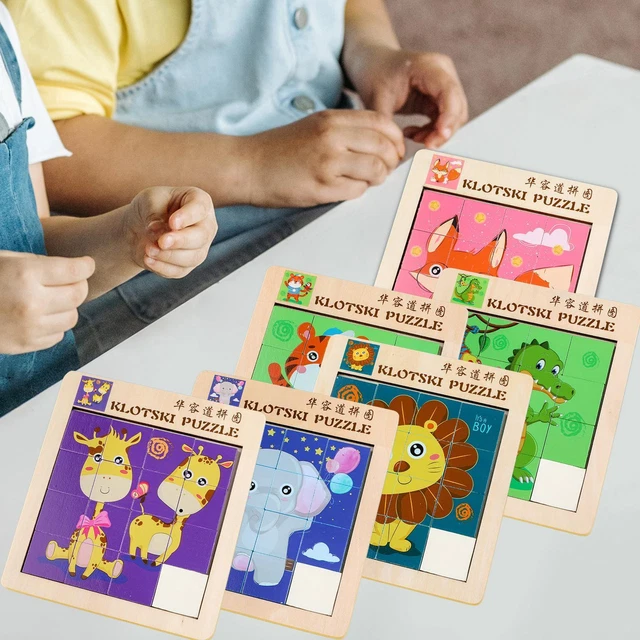 Slide with Numbers Animal Puzzle Fine Motor Skill (Math Number 1-15) Number