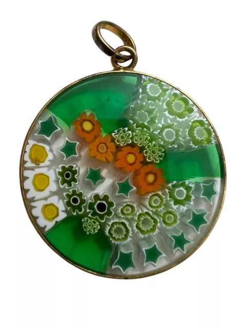 Antica Murrina Veneziana Murano Glass Pendent Gold On Sterling Silver 3