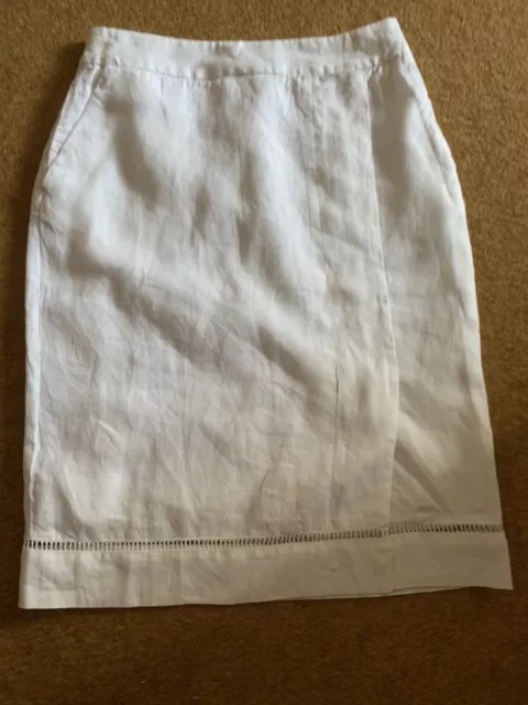 Hobbs Linen Skirt Size 8