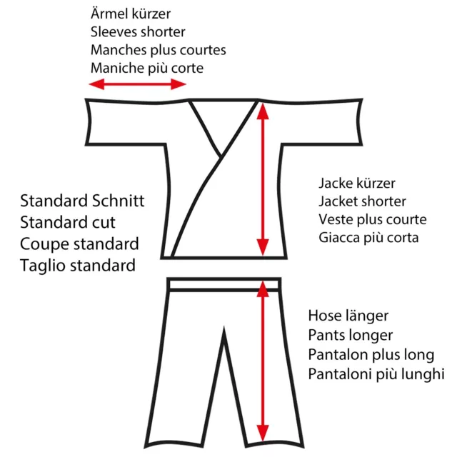 Dan Rho Kinder und Jugend Judoanzug, Ju Jutsu Anzug von Dan Rho. 80cm - 200cm 2
