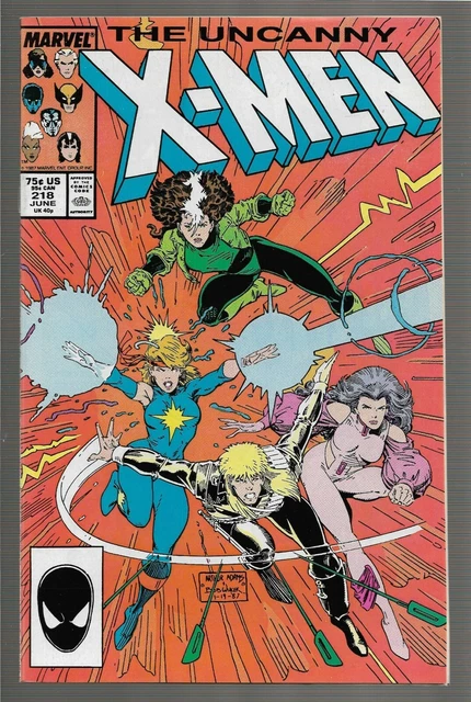UNCANNY X-MEN #218 (June 1987) Arthur Adams cover NM- 9.2
