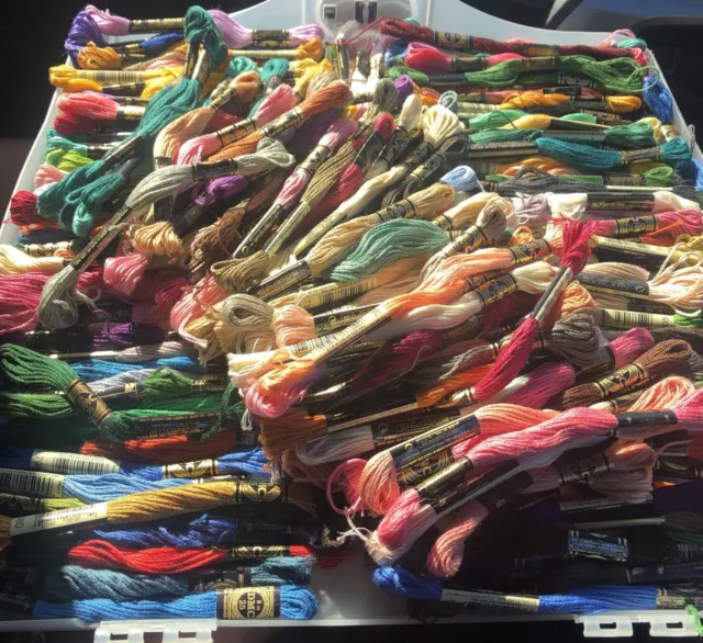 170+ Needlepoint Embroidery Thread DMC  Cross Stitch Floss Big Lot  Many Colors