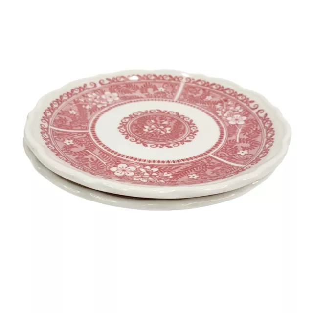 Syracuse China Strawberry Hill Dessert Bread Plate Set 2 Restaurant Ware Vintage
