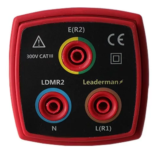 Leaderman LDMR2 R1 R2 Ring Mains Socket Testing Adaptor for Metrel Testers