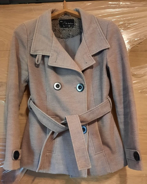 Chemise à manches longues en coton beige vintage des années 90, XL oversize - France