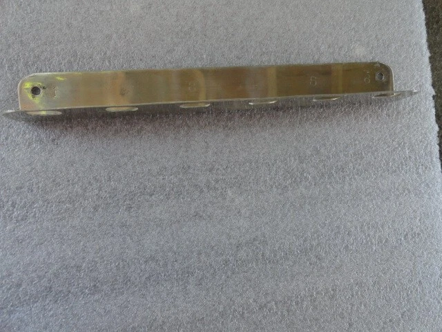 Vintage Wall Mount Nickel Plated Metal Toothbrush Holder 6 Slot Numbered