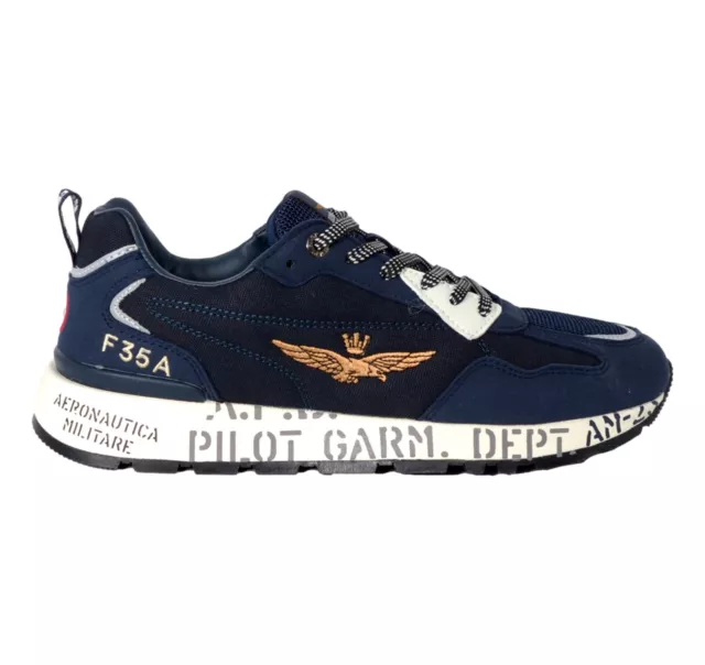 AERONAUTICA MILITARE Scarpa Running Sneakers Uomo SC276 Colore Blu