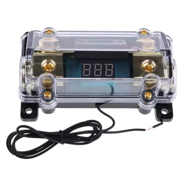 Universal 100A 1 Way Audio Digital Fuse Holder Block Gold Plate for Car Boat