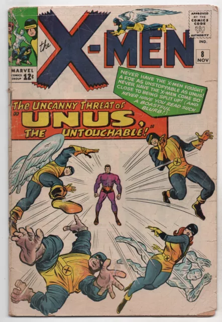 Uncanny X-Men 8 Marvel 1964 VG 1st Unus Jack Kirby Stan Lee