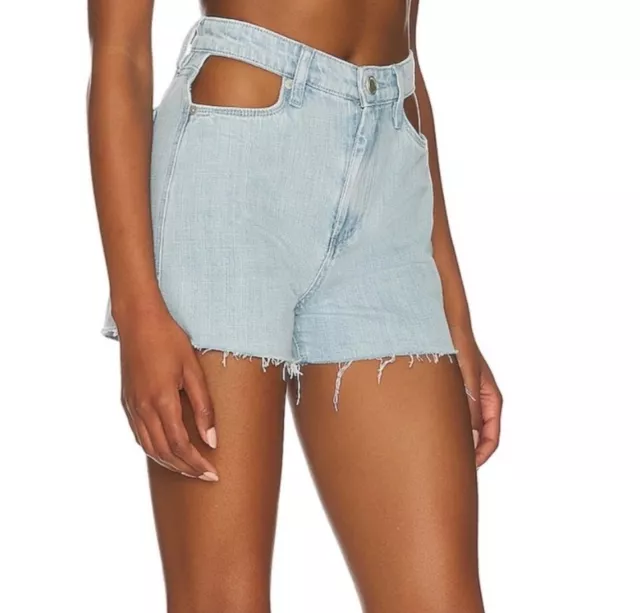 Blank NYC Open Hip Cut Out High Waist Jean Shorts Size 24 NWT New Brand New