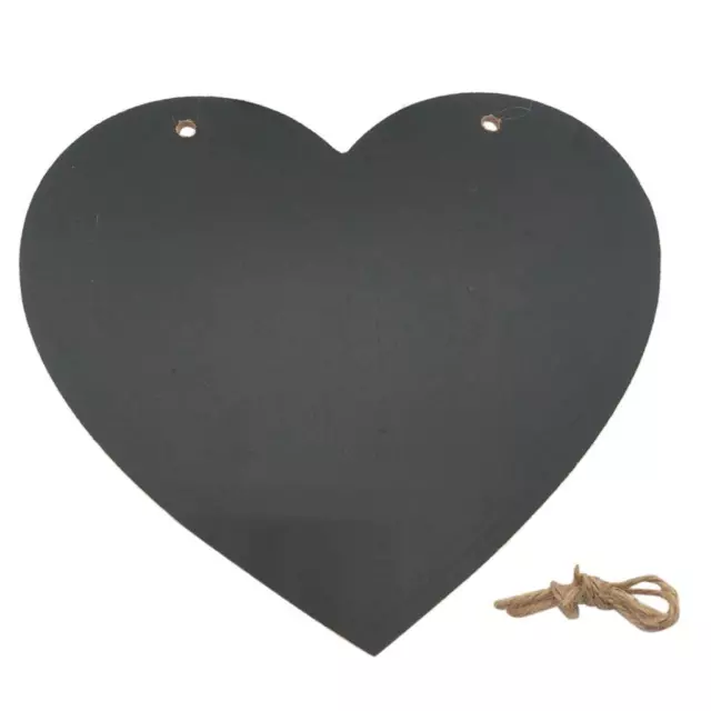 Heart Shaped Hanging black Board Chalk Board Wordpad Message