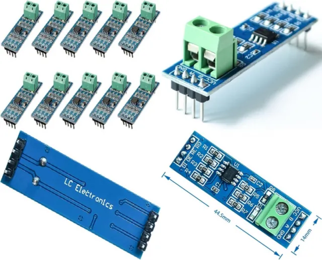 Fasizi 10pcs 5V MAX485 / RS485 Modulo TTL a RS-485 MCU Scheda di sviluppo