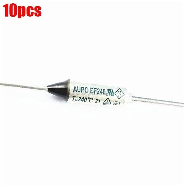 10Pcs Aupo Thermal Fuse Tf Cutoff 240°C 250V 10A BF240 Ic New ct #A6-9