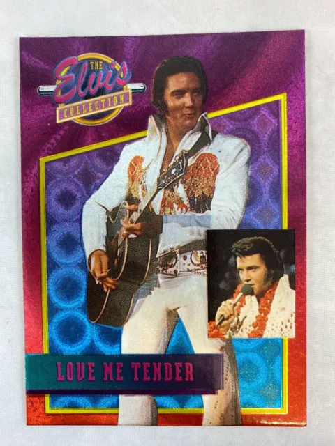1992 Elvis Presley Collection Foil Blank Back (FOIL DUFEX) Card LOVE ME TENDER
